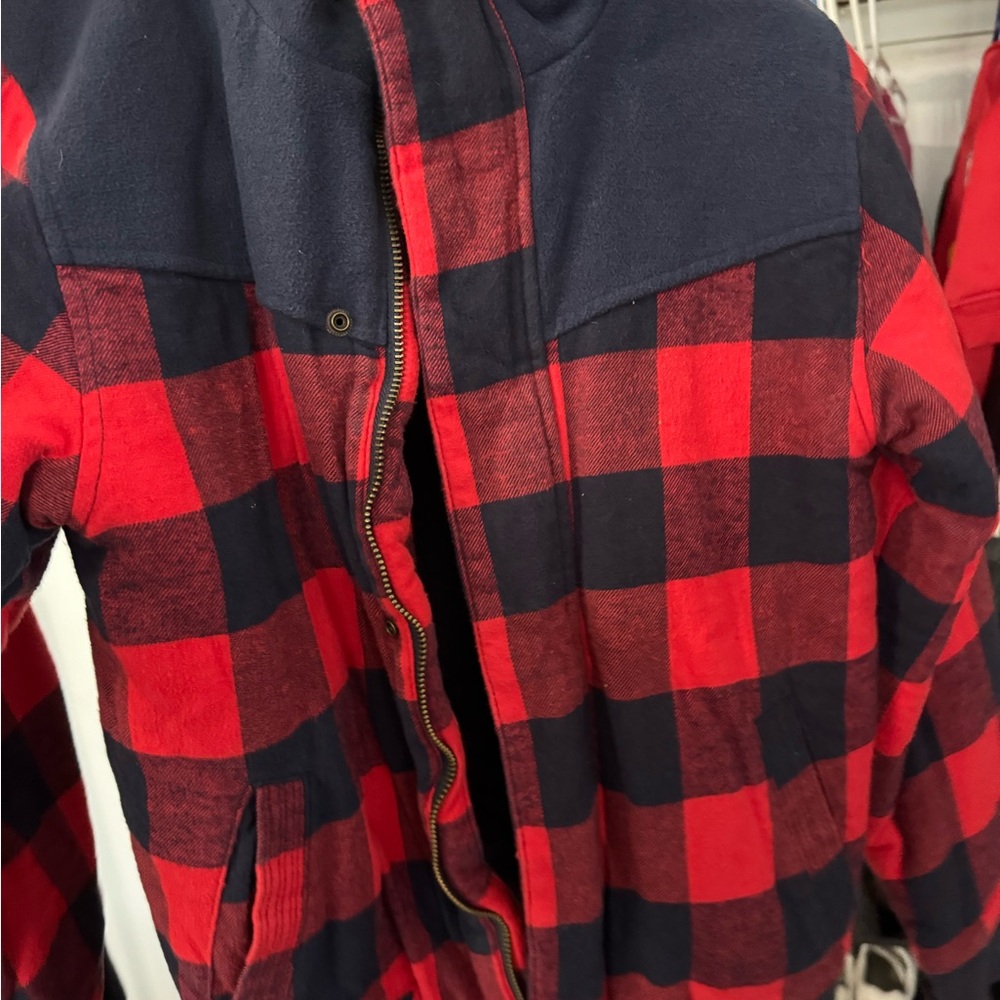 OshKosh B'gosh Navy and Red Plaid Jacket